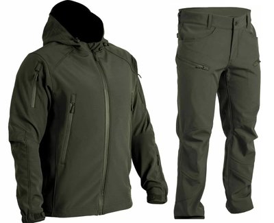 Тактичний чоловічий костюм Softshell Spartan демісезонний (Olive) розмір - L