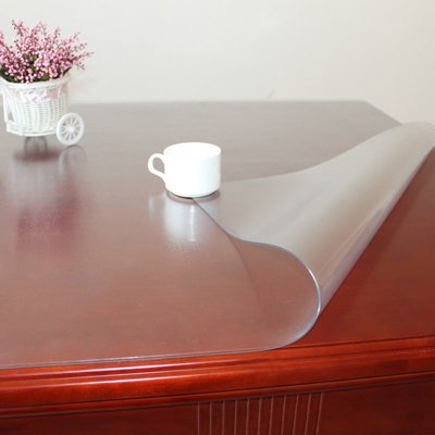 Силіконова скатертину М'яке скло Soft Glass Покриття для меблів 1.0х1.4м (товщина 0.4 мм) Прозора