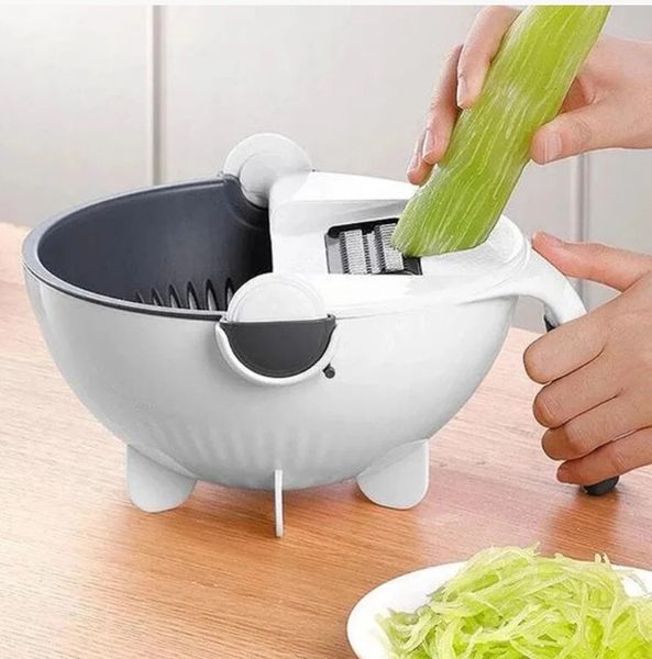 Многофункциональная Овощерезка Wet Basket Vegetable Cutter Чоппер 9в1