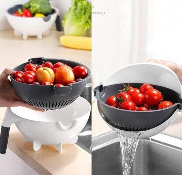 Многофункциональная Овощерезка Wet Basket Vegetable Cutter Чоппер 9в1