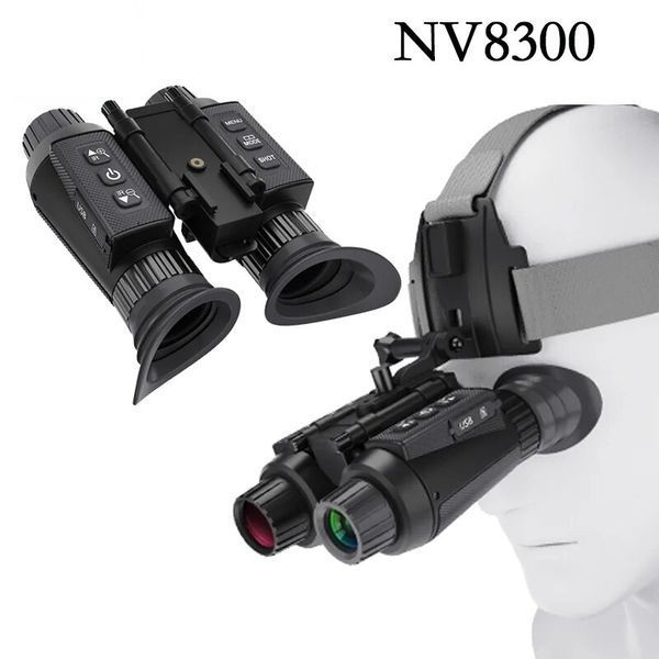 Бинокль ночного видения NV8300 Super Light 4K HD 36MP 3D (до 500м) + крепление Wilcox L4G24 (металл)
