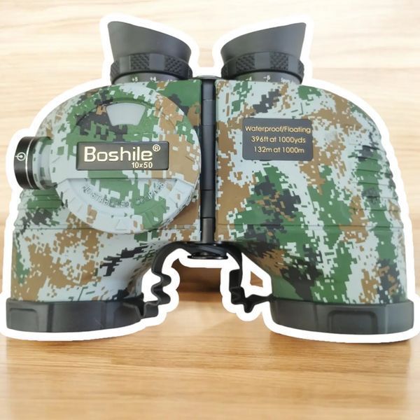 Бинокль Boshile 10х50 с дальномерной сеткой (Пиксель)