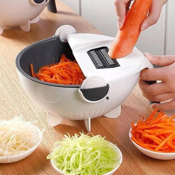 Многофункциональная Овощерезка Wet Basket Vegetable Cutter Чоппер 9в1