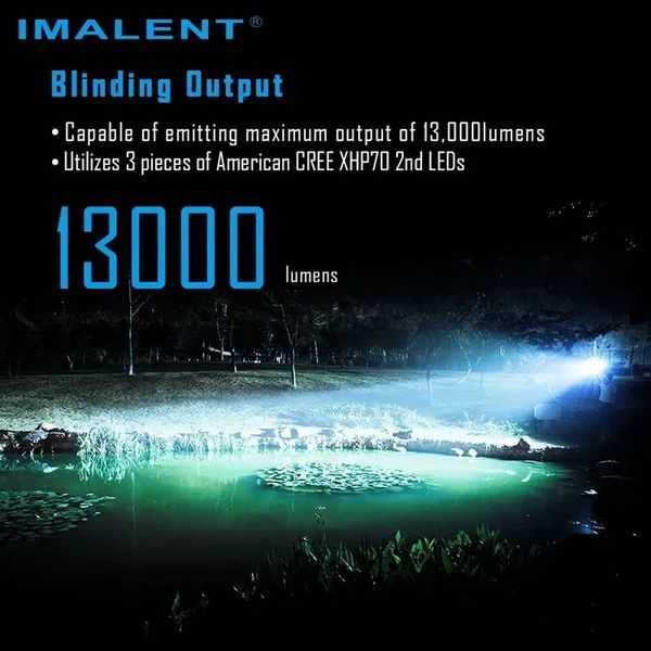 Фонарь ручной Imalent MS03 13000лм 324м (Черный)