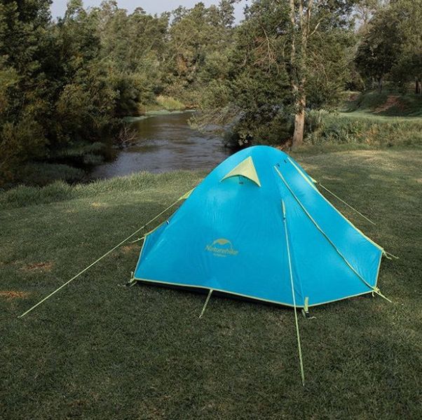 Двухместная палатка Naturehike P-Series NH18Z022-P 210T/65D (Голубой)