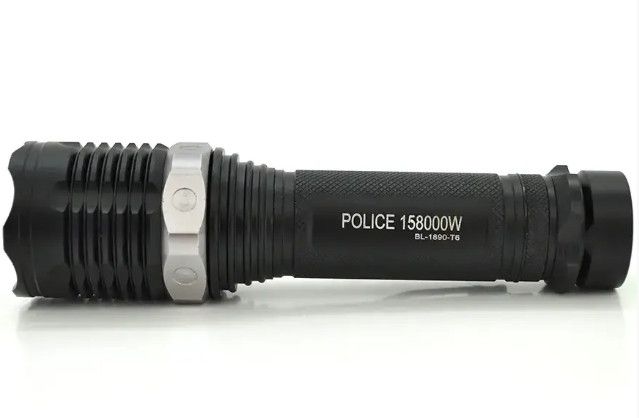 Фонарь Police BL-1890-T6 158000W zoom + ЗУ220/12В + 18650 + 5 режимов