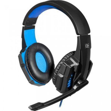 Игровые наушники Defender Warhead G-390 LED (Black-blue)
