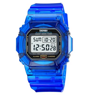 Жіночий наручний спортивний годинник Skmei 1999 (Синій)