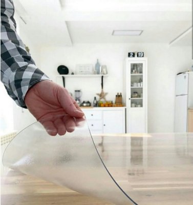 Силіконова скатертину М'яке скло Soft Glass Покриття для меблів 2.0х1.0м (товщина 1.0 мм) Матова