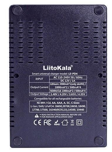 Професійний зарядний пристрій Liitokala Lii PD4 з автозаряджанням