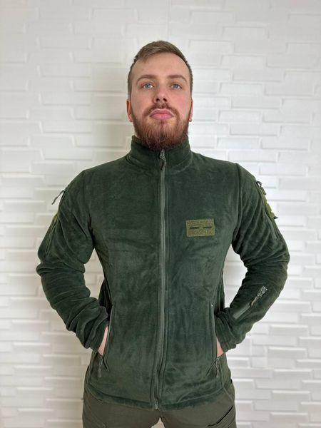 Чоловіча флісова кофта Flas Polar з велкро під шеврони та патчі Зелений, L