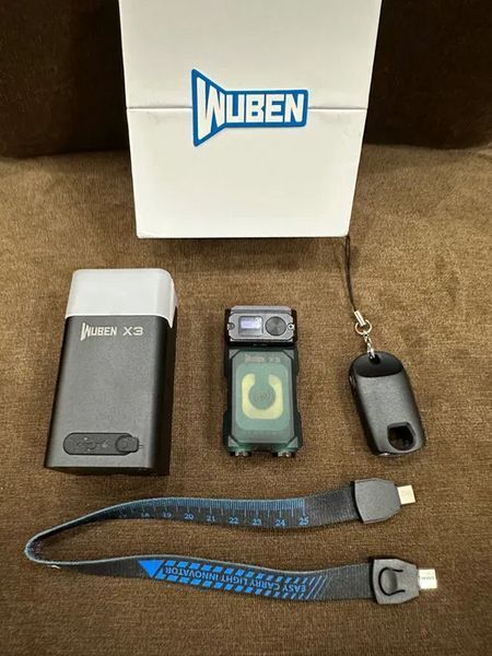 Ліхтар Wuben X3 EDC 700 лм із червоним світлом із бездротовою зарядкою Зелений