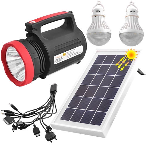 Фонарь станция Luxury YJ-1902T 5W+22SMD 2 лампы + Powerbank + solar + ЗУ220В (3 режима)