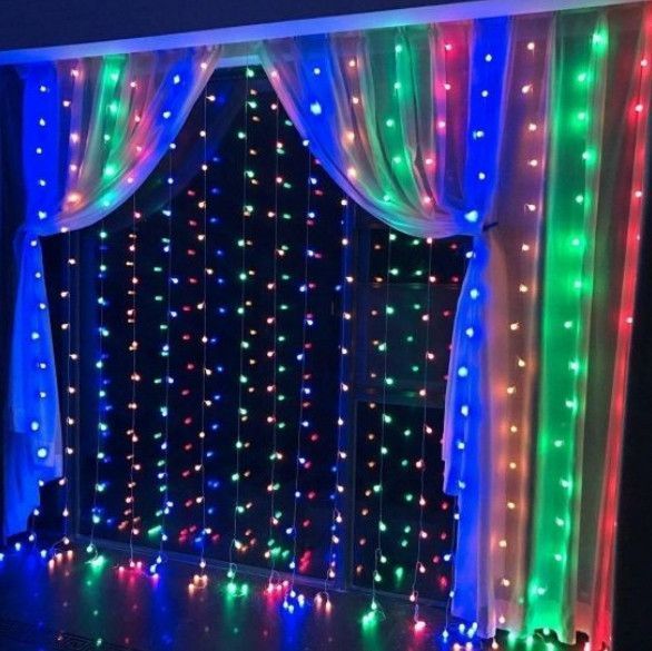 Світлодіодна гірлянда Штора 3х3м 400 LED Мульти