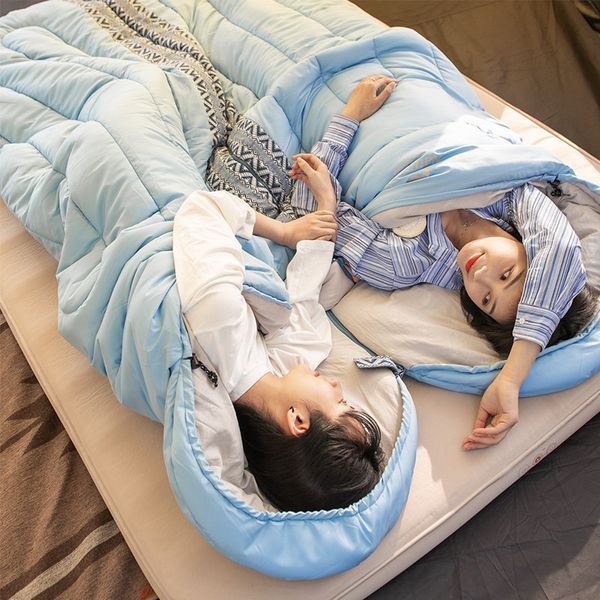 Спальный мешок с капюшоном Naturehike L250 NH21MSD07 (9&deg;C) правый (Голубой)