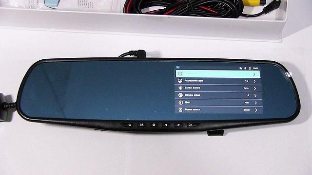 Зеркало видеорегистратор с камерой заднего вида Vehicle Blackbox DVR Full HD 3.5 дюймов Оригинал