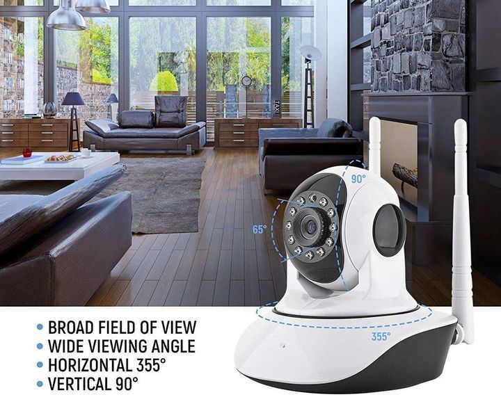 Панорамная камера видеонаблюдения V380 Q5 IP Wi-Fi (360 градусов) Белая