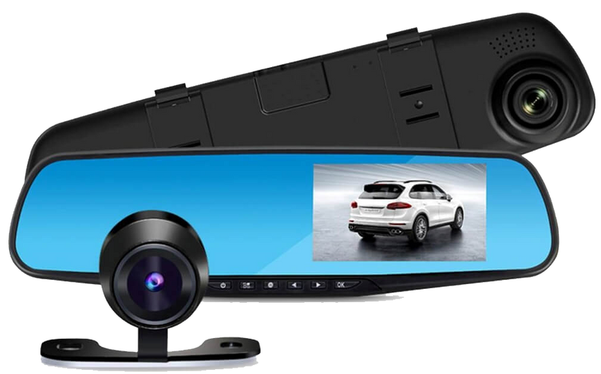 Зеркало видеорегистратор с камерой заднего вида Vehicle Blackbox DVR Full HD 3.5 дюймов Оригинал