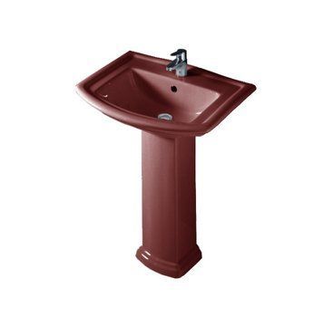 Раковина RAK Ceramics Washington комплект з ніжкою 760x540x830 мм Бордовий