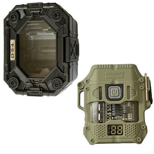 Ліхтар запальничка Multifunctional D54-2LED + BOX LCD Type-C (3+1 режими)