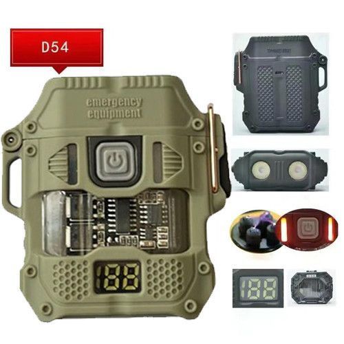 Ліхтар запальничка Multifunctional D54-2LED + BOX LCD Type-C (3+1 режими)