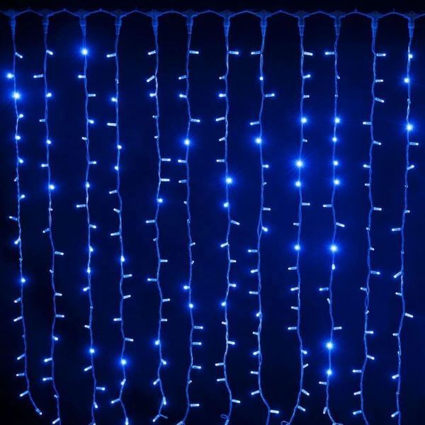 Світлодіодна гірлянда Штора 3х3м 400 LED Синій