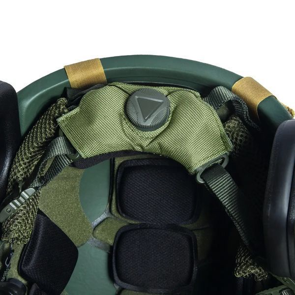 Комплект шлем Fast Team Wendy Helmet NIJ IIIA + наушники Earmor M32H MOD3 + кавер (Оливковый) размер XL