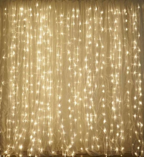 Світлодіодна гірлянда Штора 3х3м 400 LED Теплий білий