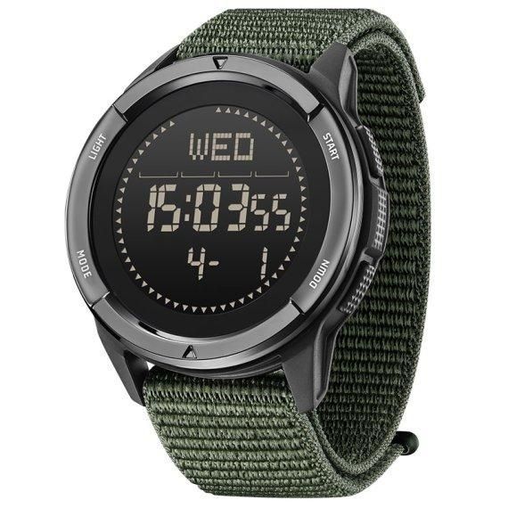 Годинник чоловічий водостійкий тактичний North Edge Alps Special Blue з компасом (2 ремінці)
