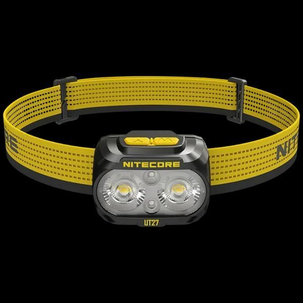 Налобний ліхтар із універсальним живленням Nitecore UT27 3xAAA USB-C 800лм 168м (9 режимів)