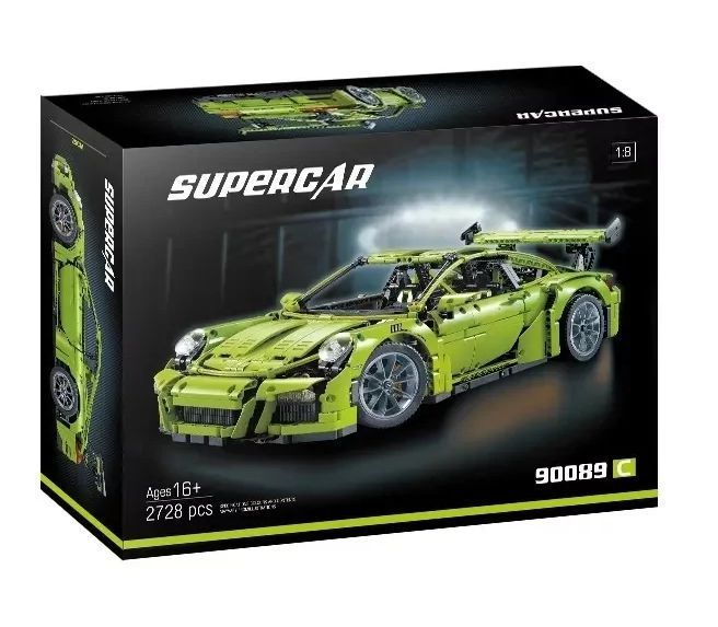 Детский конструктор Гоночная 3D машина Supercar 90089 Porsche (2728 деталей)