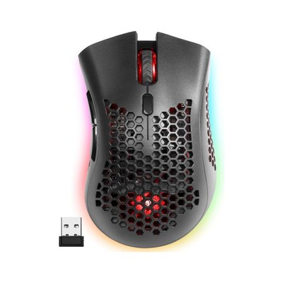 Бездротова ігрова миша Defender Warlock GM-709L RGB (2400dpi) 8-кнопок Чорна