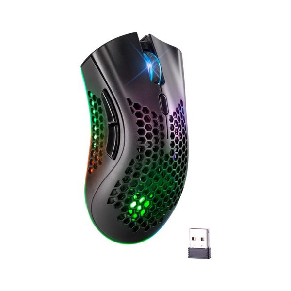 Беспроводная игровая мышь Defender Warlock GM-709L RGB (2400dpi) 8-кнопок Черная