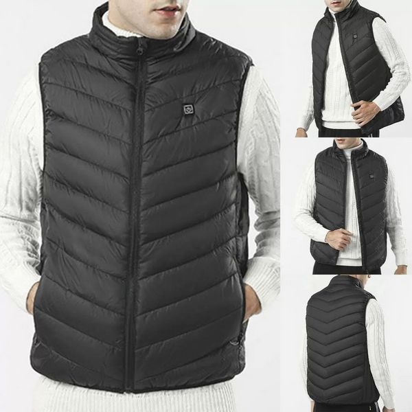 Мужской жилет с подогревом HeatFashion Electric Heating Vest (17 зон) Черный 3XL