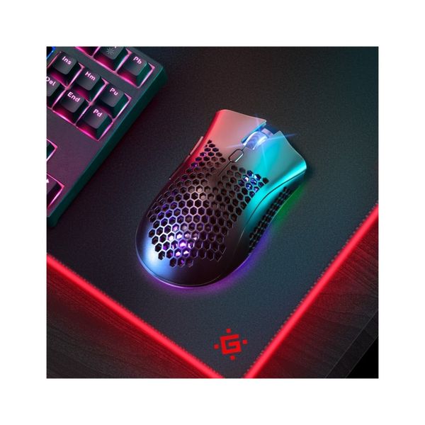 Беспроводная игровая мышь Defender Warlock GM-709L RGB (2400dpi) 8-кнопок Черная