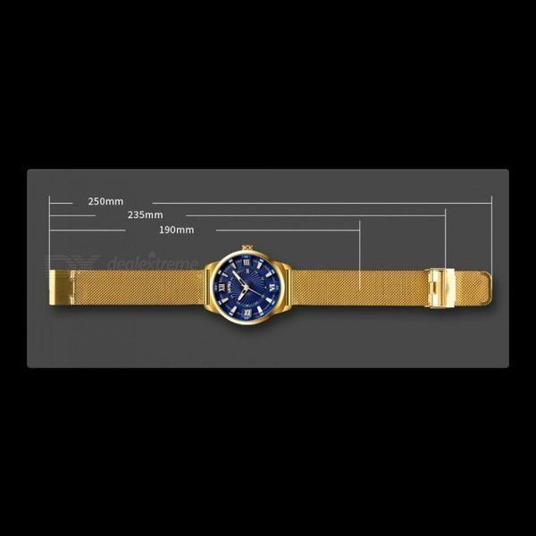 Годинник чоловічий наручний Skmei 9166 Gold blue оригінал