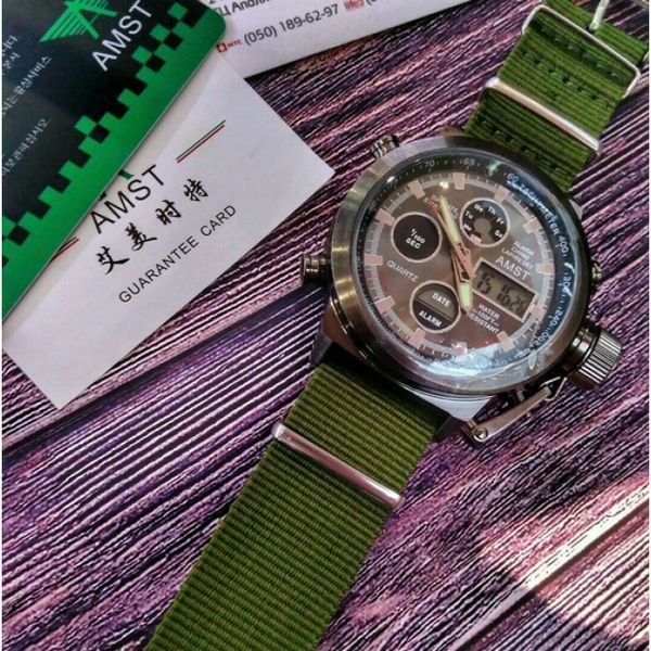 Мужские часы AMST Mountain Green
