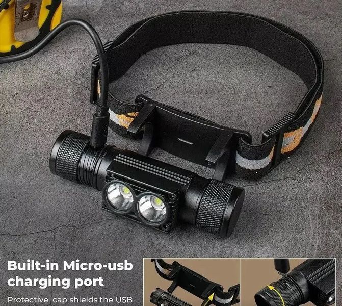Налобний ліхтар Sofirn H25S 1200лм USB-C (акумулятор 18650 на 3400мАч)