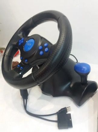 Гоночный руль Vibration Steering Wheel ps3 ps2 pc USB мультимедийный 3 в 1