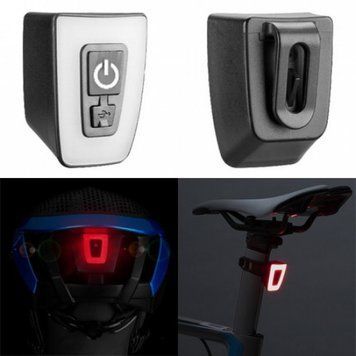 Велосипедний&nbsp;ліхтар габарит T11-15LED Red + кліпса + microUSB + 5 режимів
