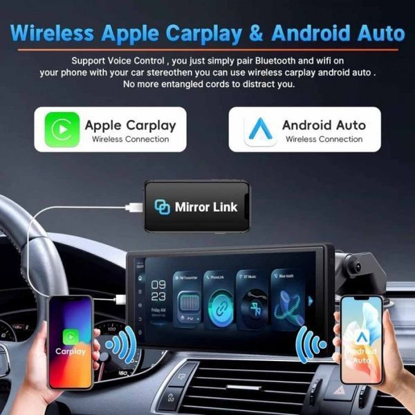 Автомобильный мультимедиа монитоp 10.26'' T26D (1 камера) Auto CarPlay Bluetooth FM
