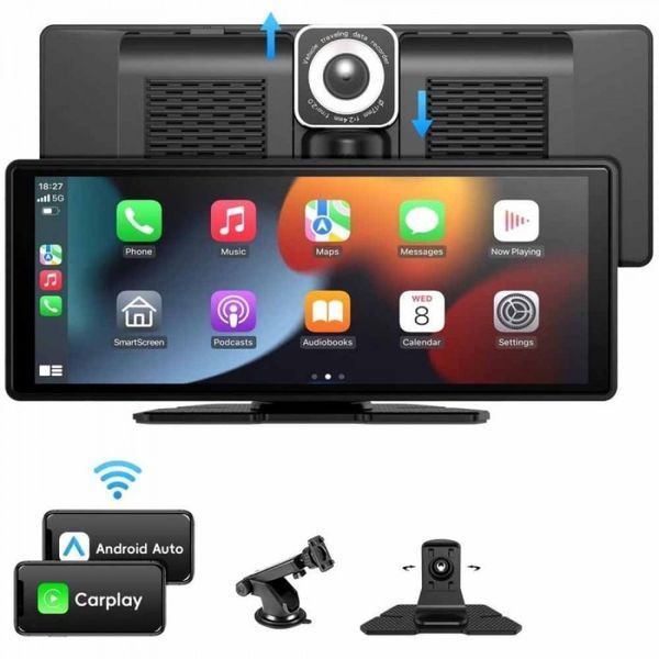 Автомобильный мультимедиа монитоp 10.26'' T26D (1 камера) Auto CarPlay Bluetooth FM