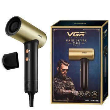 Фен професійний VGR V-441 (2 рівні обдування 2 рівні температури) 1400W + 1 насадка