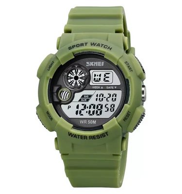 Чоловічий наручний годинник Skmei 1718 (Зелений)