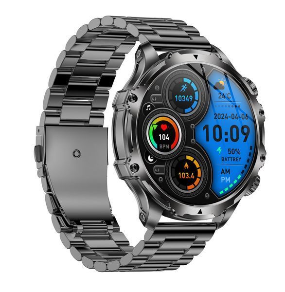 Умные смарт часы Smart Turbo Power Steel (2 ремешка)