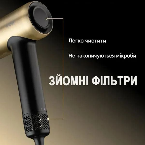 Фен професійний VGR V-441 (2 рівні обдування 2 рівні температури) 1400W + 1 насадка