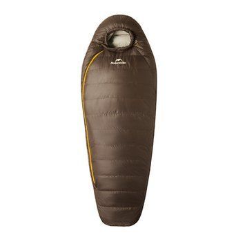 Спальний мішок із натуральним пухом Naturehike Snowbird CNK2550WS014 400 г L Темно-коричневий