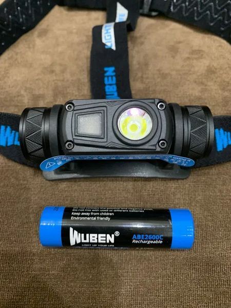 Налобний ліхтар Wuben H1 V2.0 1200лм з акумулятором
