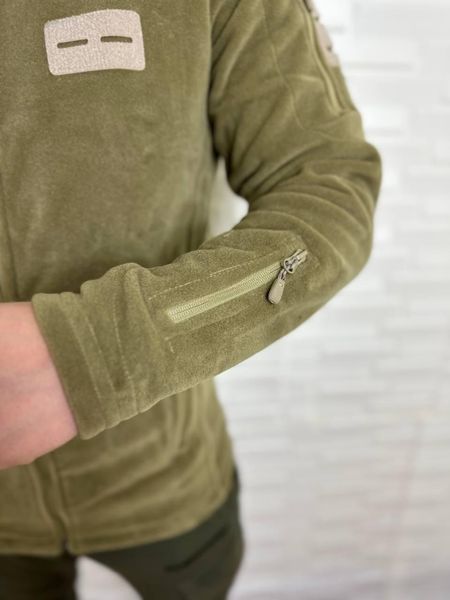 Чоловіча флісова кофта Flas Polar з велкро під шеврони та патчі Пісочний, XL