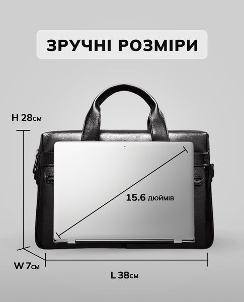 Мужская сумка-портфель Tiding Bag (39 x 28 &times; 8 см) сумка для ноутбука Черный